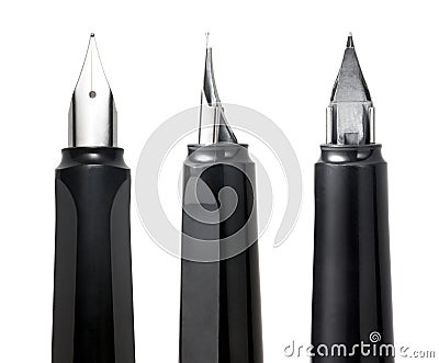 close-up of fountain pen Stock Photo