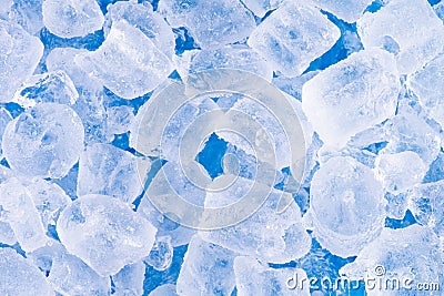 Close up fresh cool ice tube background and texture Stock Photo