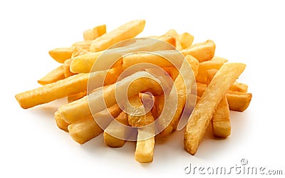 Close up on fresh French Fries or Pommes Frites Stock Photo