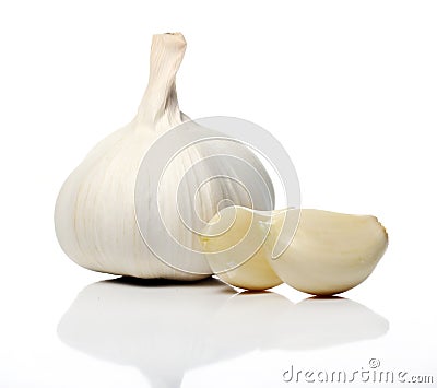 Close up of Fresh garlic Stock Photo