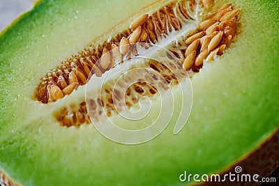 Close up of fresh, juicy melon Stock Photo