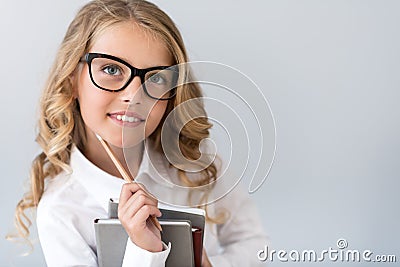 Close up of a girl dreaming Stock Photo