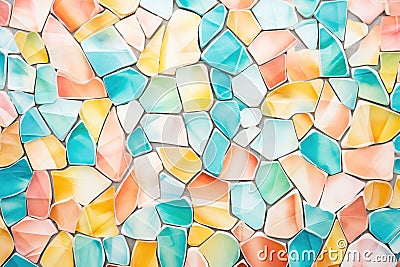 close-up of glass brick tessellation Stock Photo