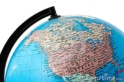 Close up globe Stock Photo