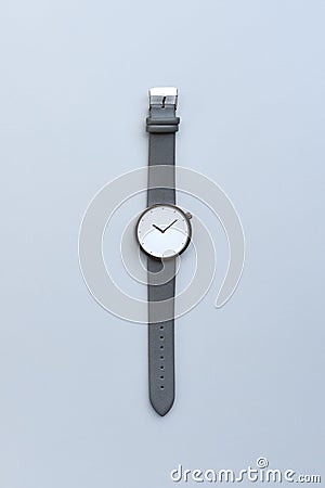 Close up of gray wrist watches Stock Photo