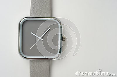 Close up of gray wrist watches Stock Photo