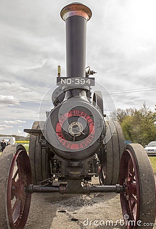 Close up of the front of a steam engine Editorial Stock Photo