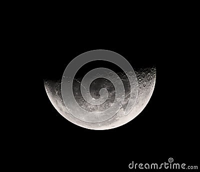 Close up of the Half Moon Stock Photo