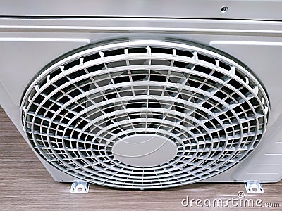 Close up Heating and air conditioning inverter Stock Photo