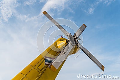 Helicopter tail Stock Photo