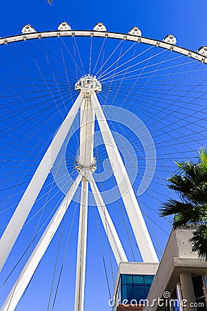 Close-up of The High Roller Wheel Editorial Stock Photo