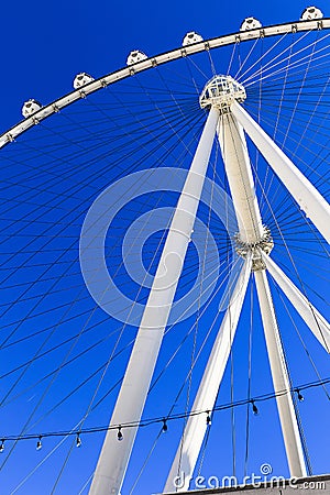 Close-up of The High Roller Wheel Editorial Stock Photo