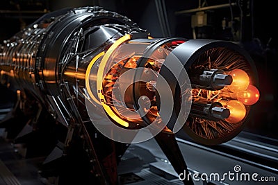 close-up of a hypersonic propulsion system Stock Photo