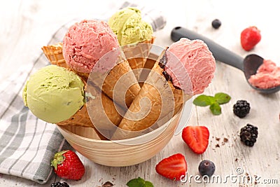 Ice cream cone Stock Photo