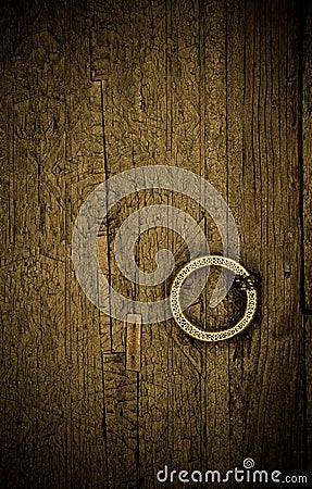 Close-up image of ancient doors Stock Photo