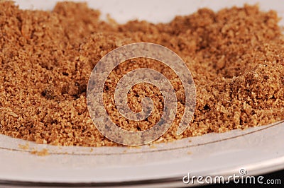 Close up image of chicken meal ingredient for pet food Stock Photo