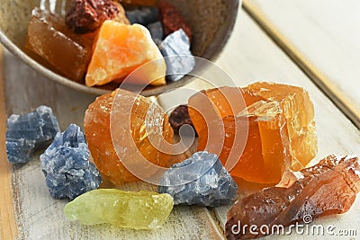 Calcite Crystal Close Up Stock Photo