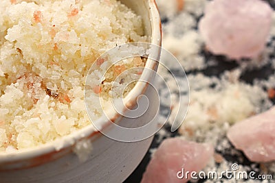 Homemade Bath Salts Stock Photo