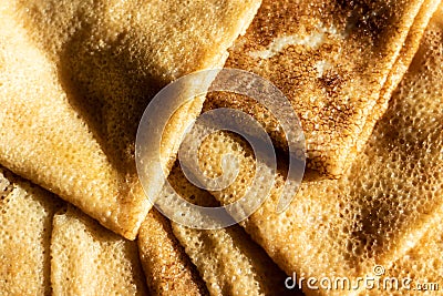 Close up image of a stack of delicious pancakes for breakfast Stock Photo