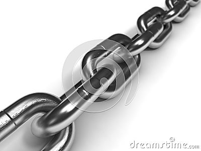 Close-up of iron chain Stock Photo