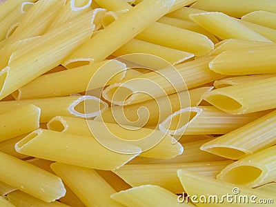 Close-up of italian semolina pasta penne Stock Photo