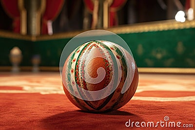 close-up of a jai alai ball pelota on a court Stock Photo