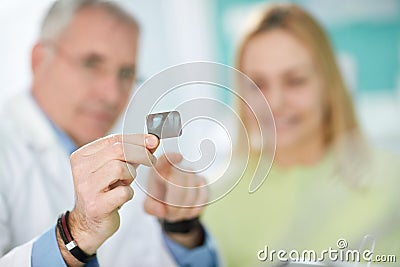 Close up of jaw snapshot on dental film Stock Photo