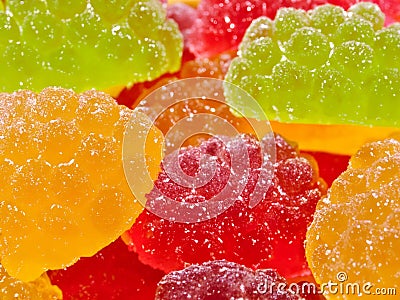 close up of jelly candies Stock Photo