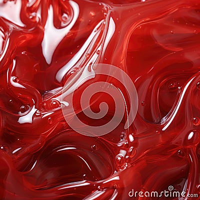 Close-up jelly texture. Colorful bright fruit and berry jelly marmalade with fresh berries. Stock Photo