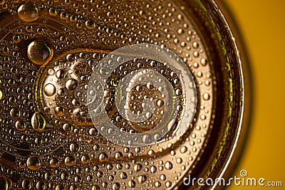 close-up of a key on a metal drink can Stock Photo