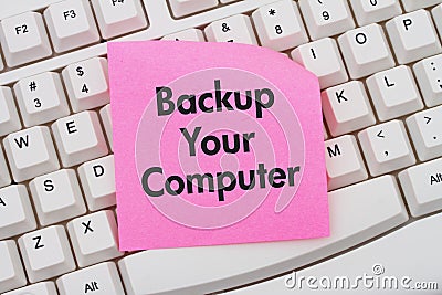 Backup Your Computer Stock Photo