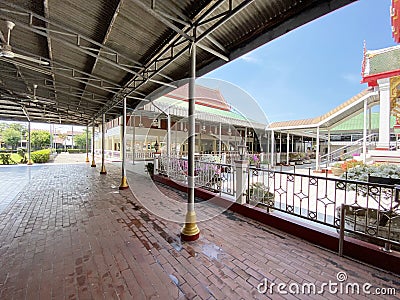 Khlong suan temple at Chachoengsao Thailand Stock Photo