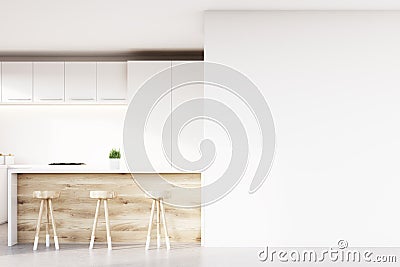 Close up of kitchen bar and stools, light, Stock Photo