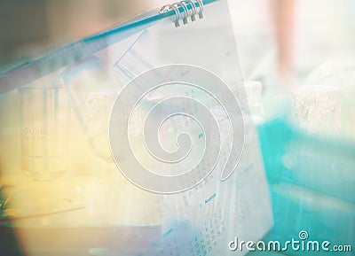 Close up Laboratory equipment. Stock Photo