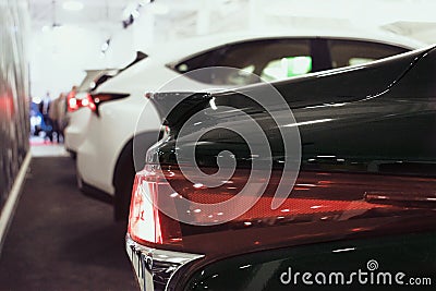 Close up Lexus car detail at motor show Editorial Stock Photo