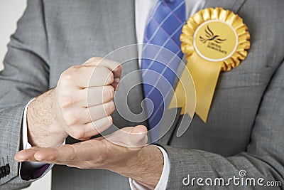 Close Up Of Liberal Democrat Politician Making Passionate Speech Editorial Stock Photo