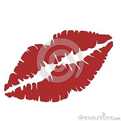 Close up of lips Vector Illustration