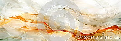 Close up of liquid caramel swirl with delicate smooth lines as background texture Stock Photo
