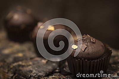 Food : Close up of luxury, small cupcakes. 15 Stock Photo