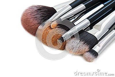 Close up make up brush Stock Photo