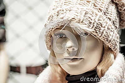 Winter Apparel Mannequin Stock Photo