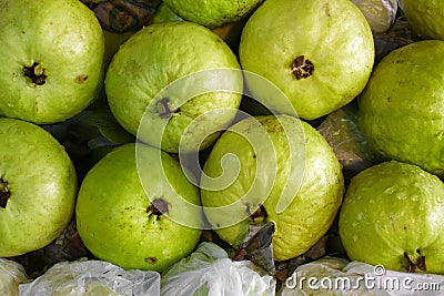 Close up many guava Stock Photo