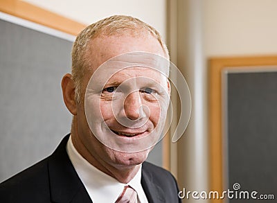 Close up of mature businessman Stock Photo