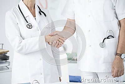 Good cooperation of medical professionals Stock Photo