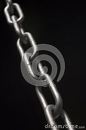Close-Up Of Metal Chain Stock Photo