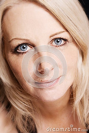 Close up of a middle aged woman Stock Photo