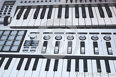 Close up MIDI Controller Stock Photo