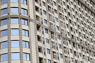 Close up of modern apartment building exteriors Stock Photo