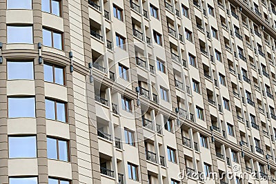 Close up of modern apartment building exteriors Stock Photo