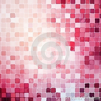 Close up of multi coloured mosaic background, created using generative ai technology Stock Photo